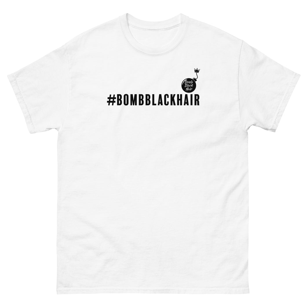 Hashtag Bomb Black Hair Tee